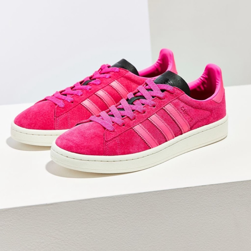 adidas Originals campus sneaker— Hot Pink W9/M 7.5